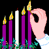 Advent candles 4th Sunday ©ejm2000 (animated gif)