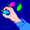adjusting Christmas light ©ejm2000 (animated gif 2.65kb)