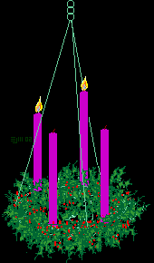 Advent wreathe 2nd Sunday  ©ejm2002 (animated gif)