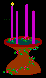 Advent wreathe 1st Sunday  ©ejm2003 (animated gif)