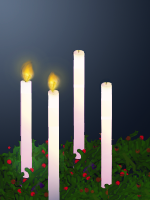 Advent candles 2nd week