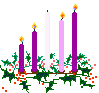 4th Sunday in Advent candles ©ejm2010 NON-animated