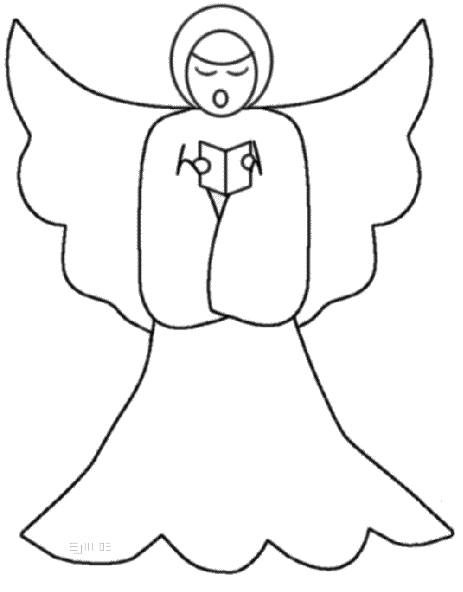 singing angel with book - ©ejm2003