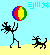 animated beachball and dog ©ejm98 animated gif(3.63kb)