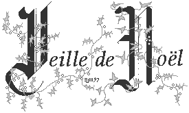 black and white Veille de Noël  gif 4.04kb