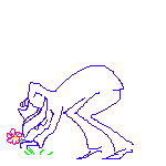 Stop and Smell the Flowers ©ejm99 (animated gif, transparent background 2.77kb)
