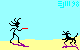frisbee and dog -©ejm98 animated gif(2.80kb)