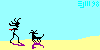 frisbee and dog #3 -©ejm98 animated gif(5.26kb)