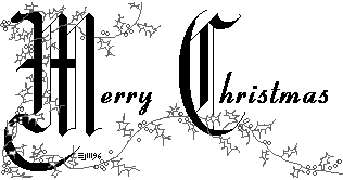 Merry Christmas letterhead (grey scale gif 4.04kb) ©ejm1996,2000