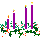 mini 4th Sunday in Advent candles ©ejm99 (animated gif 788bytes)