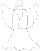 singing angel with book - ©ejm2003