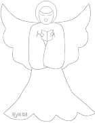 singing smiling angel with book - ©ejm2003