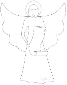 singing angel with scroll - ©ejm2003