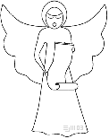 singing angel with scroll - ©ejm2003
