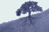 summer tree with roots ©ejm2004 (dark turquoise version - gif 3.04kb)